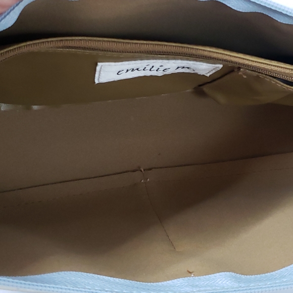 Emilie M. Women's Blue Shoulder Bag - Picture 5 of 11